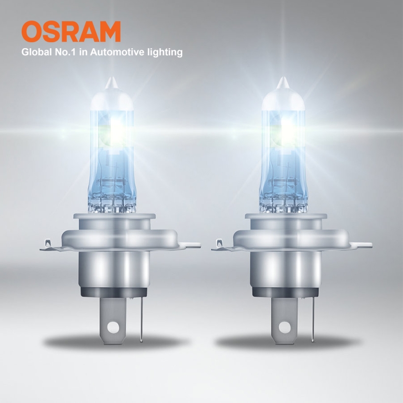 Combo 2 Bóng Đèn Halogen Tăng Sáng 150% OSRAM Night Breaker Laser H4 12V 60/55W - Nhập Khẩu Chính Hãng