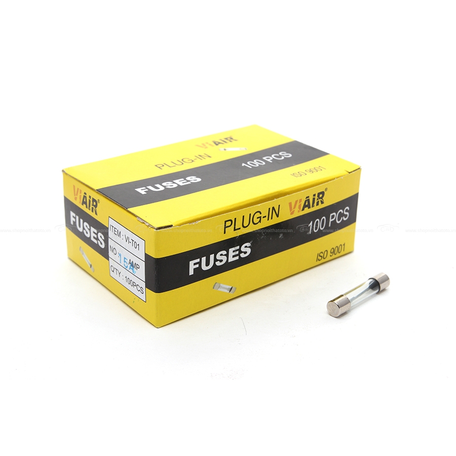 Cầu Chì Ống VIAIR VI-T01 15A - Nhập Khẩu Chính Hãng