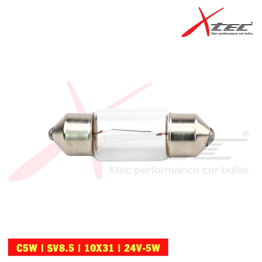 Combo 10 Bóng Đèn Cana Ngắn Xtec C5W SV8.5 - Nhập Khẩu Chính Hãng