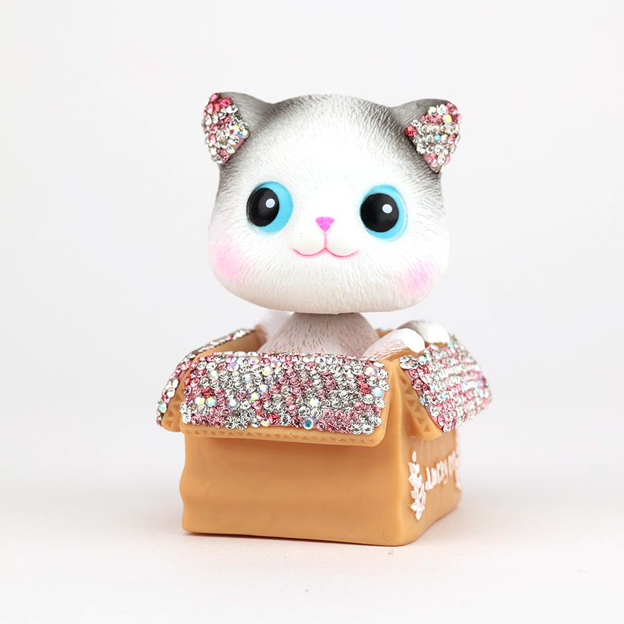 Decor Mô Hình Đính Đá Dễ Thương Trang Trí Taplo Ô Tô, Phụ Kiện Xe Hơi Sáng Tạo, Để Bàn Làm Việc CIND - Nhập Khẩu Chính Hãng