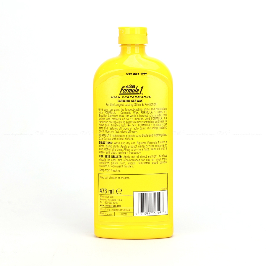 Dung Dịch Đánh Bóng FORMULA 1 615029 473ml - Nhập Khẩu Chính Hãng