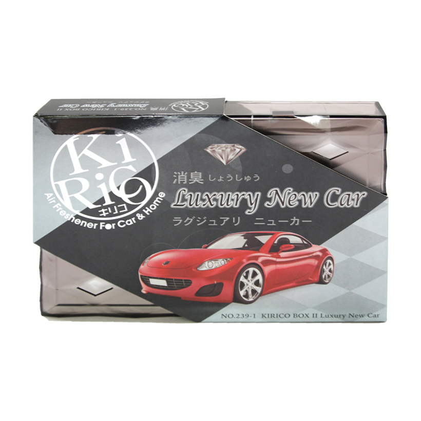 Hộp Thơm Khử Mùi AIR-Q Kirico Box II No.239-1 Luxury New Car 160g - Nhập Khẩu Chính Hãng