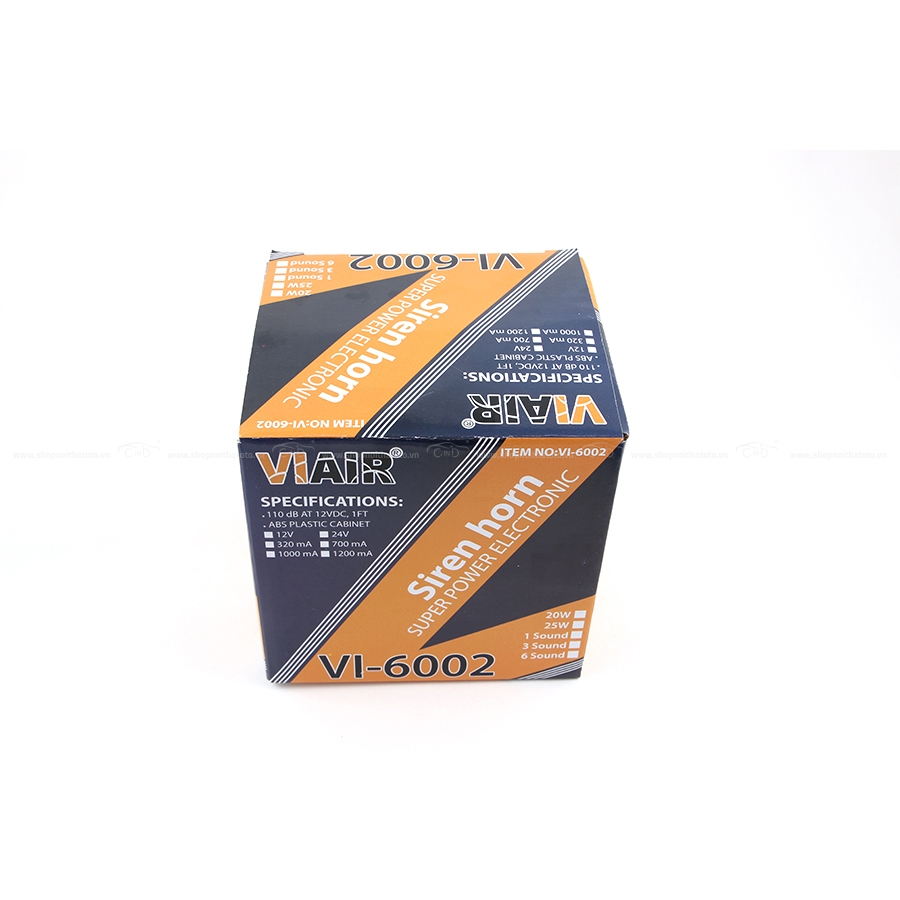 Kèn Hụ 1 Tiếng VIAIR ADX6002 24V - Nhập Khẩu Chính Hãng