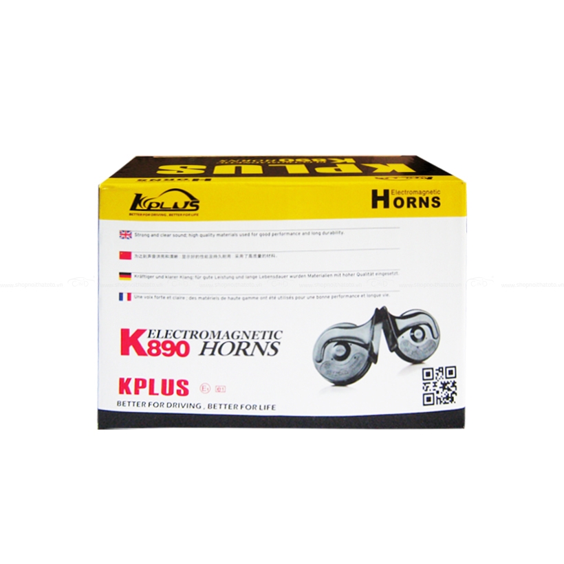 Kèn Ốc KPLUS K890 12V - Nhập Khẩu Chính Hãng