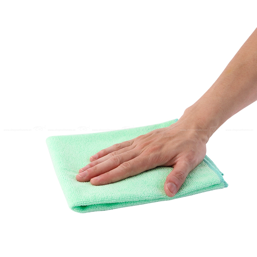 Khăn Lau Microfiber CIND Màu Lá (40*40cm) - Nhập Khẩu Chính Hãng