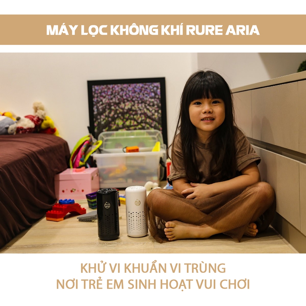 Máy Lọc Không Khí AIR-Q Pure Aria Q58-1 Màu Đen - Nhập Khẩu Chính Hãng