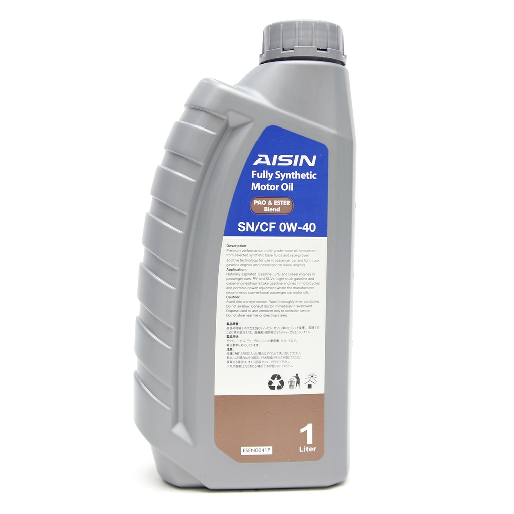 Nhớt Động Cơ AISIN ESEN0041P 0W-40 SN / CF Pao & Ester Blend 1L - Nhập Khẩu Chính Hãng