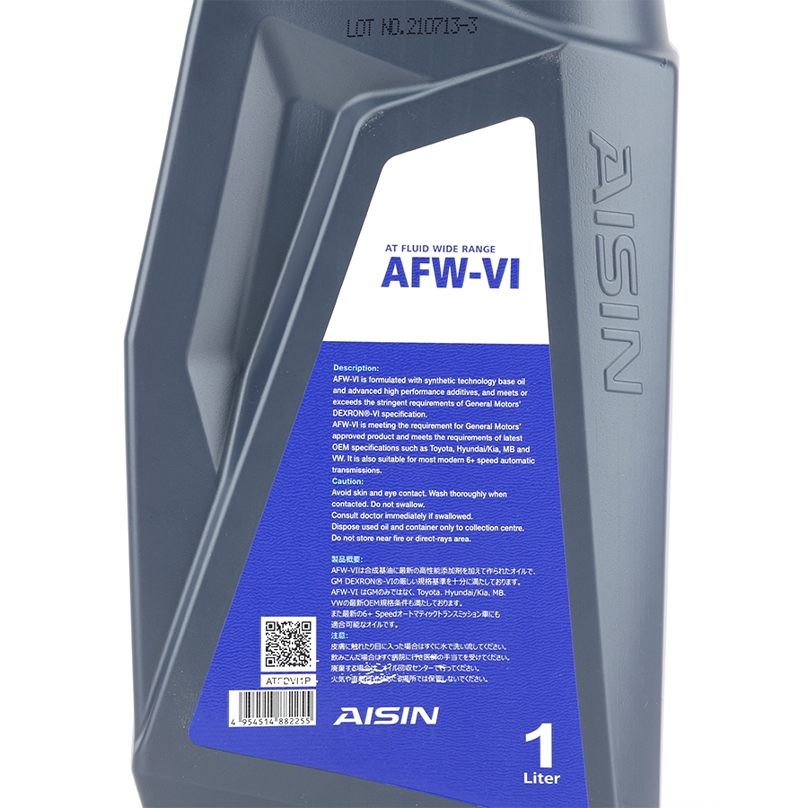 Nhớt Hộp Số Tự Động AISIN ATFDVI1P AFW-VI Dexron VI 1L - Nhập Khẩu Chính Hãng