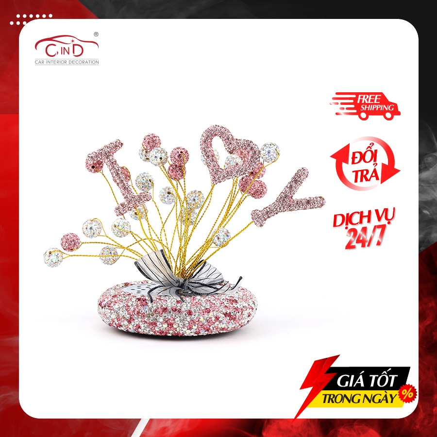 Nước Hoa Sáp Thơm Trang Trí Đính Đá Lấp Lánh Sang Chảnh - Nhập Khẩu Chính Hãng