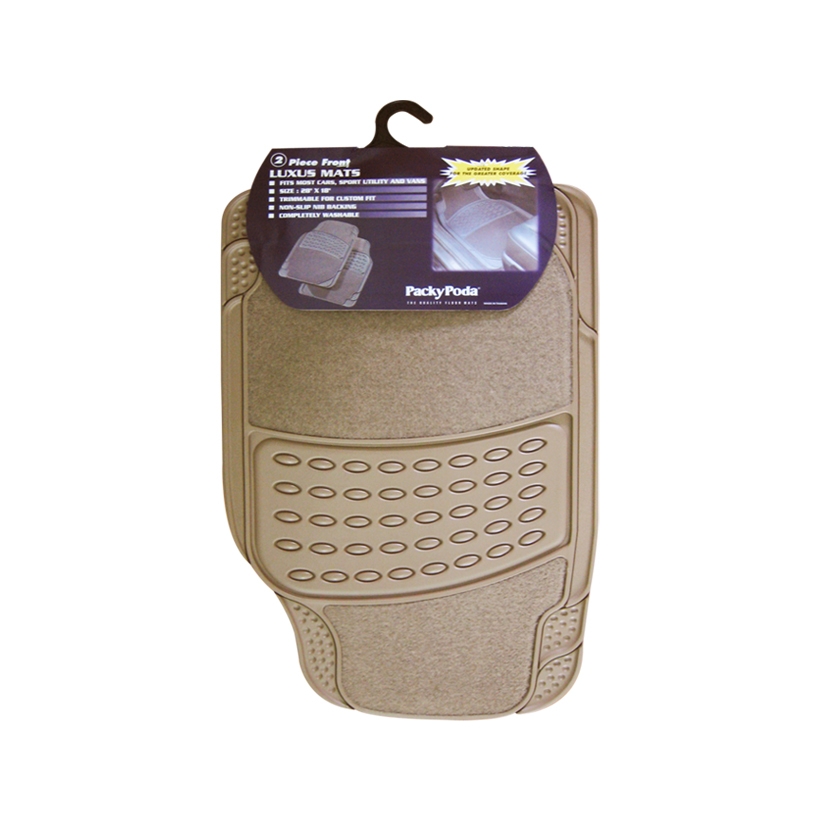 Bộ Thảm Lót Sàn Ô Tô PACKY PODA 7801-7807 Màu Kem 4 Chỗ - Nhập Khẩu Chính Hãng