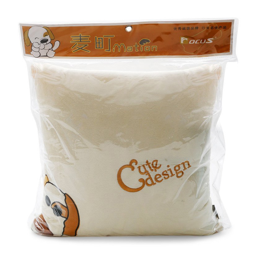 Tựa Lưng Ô Tô FOCUS Chó Mation FM-B01A Màu Kem - Nhập Khẩu Chính Hãng