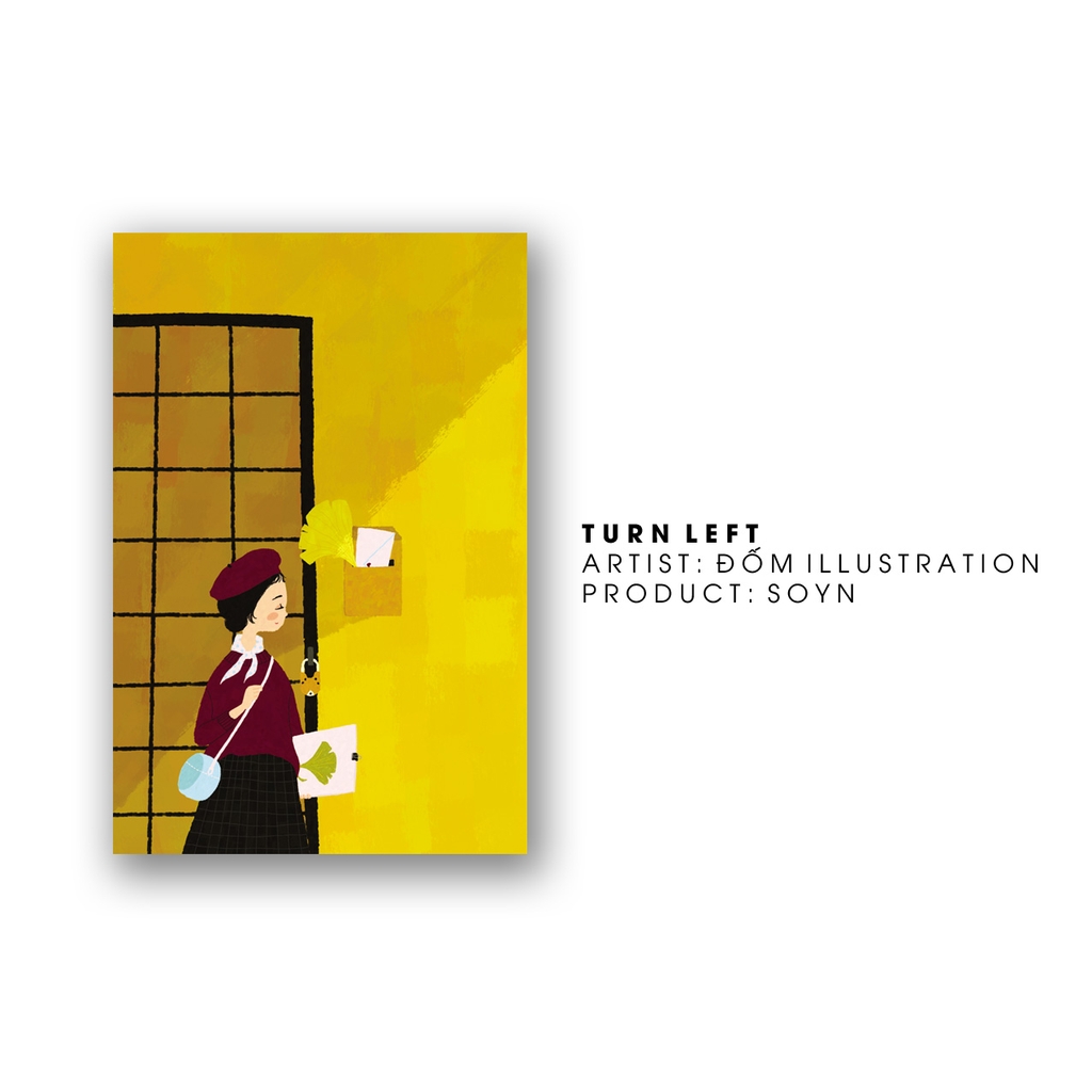Tranh Turn left/ Soyn x Monosketch x Đốm Illustration