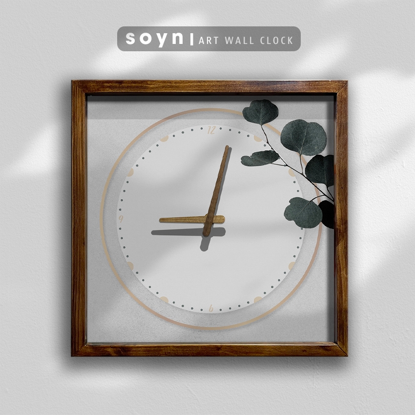 Đồng hồ treo tường gỗ Artclock Soyn C60