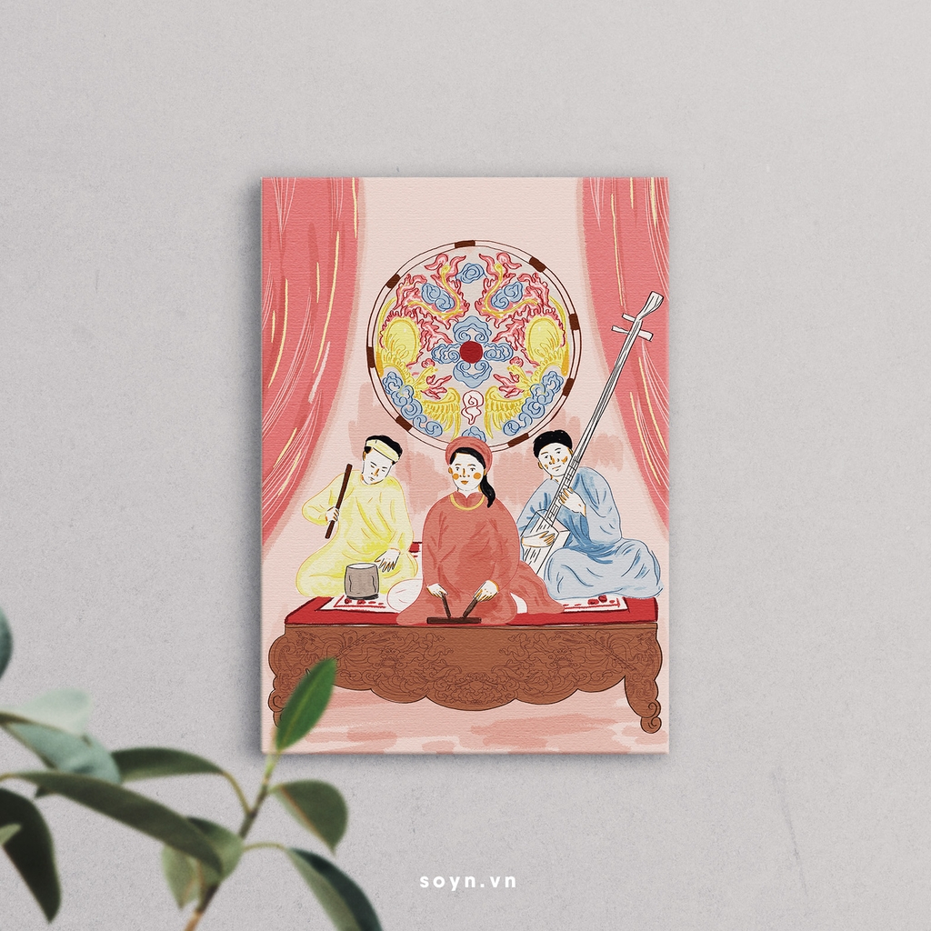 Tranh Nghệ thuật Ca trù Việt Nam - Soyn x Mehow