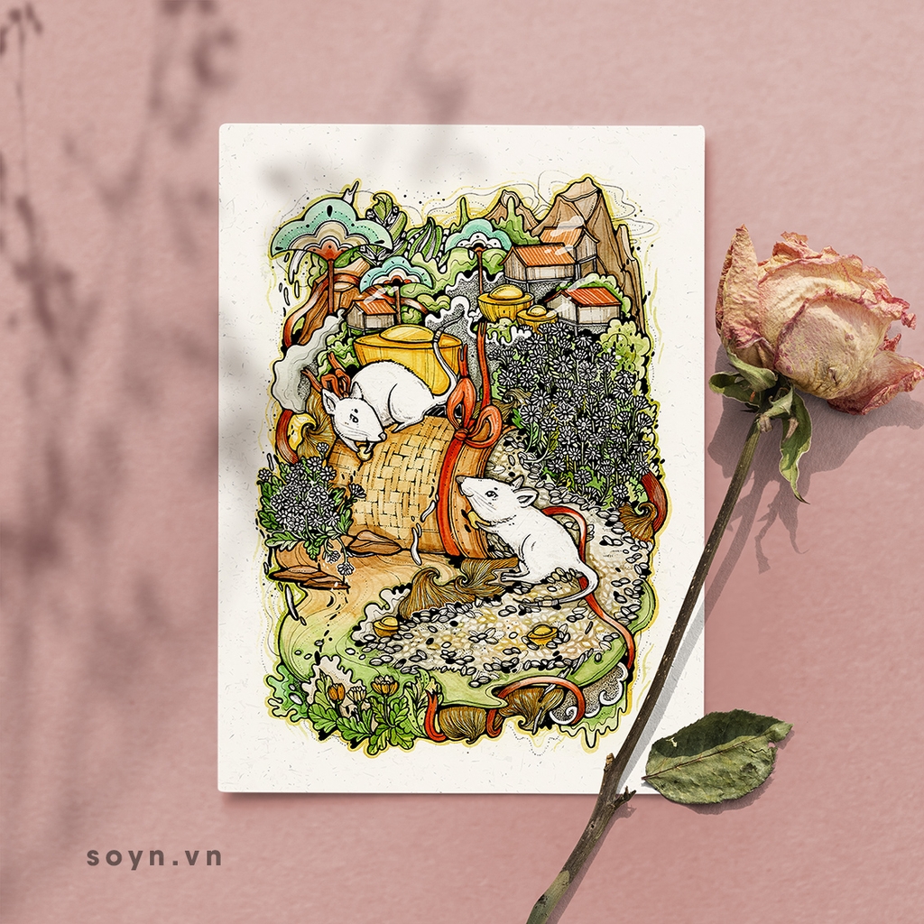 Tranh Poster Tý | 12 Con giáp Việt Nam - Soyn x Cao Minh Huy