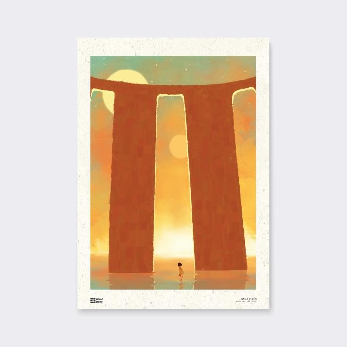 Tranh Poster Horizon | Đốm Illustration