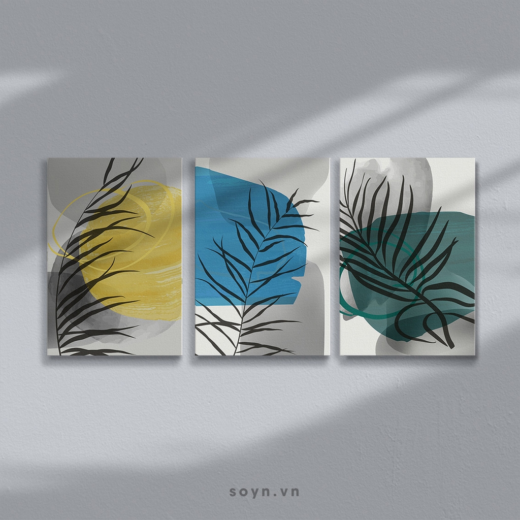 Bộ tranh Leaves, Botanical, Tropical, Abstract, SE488