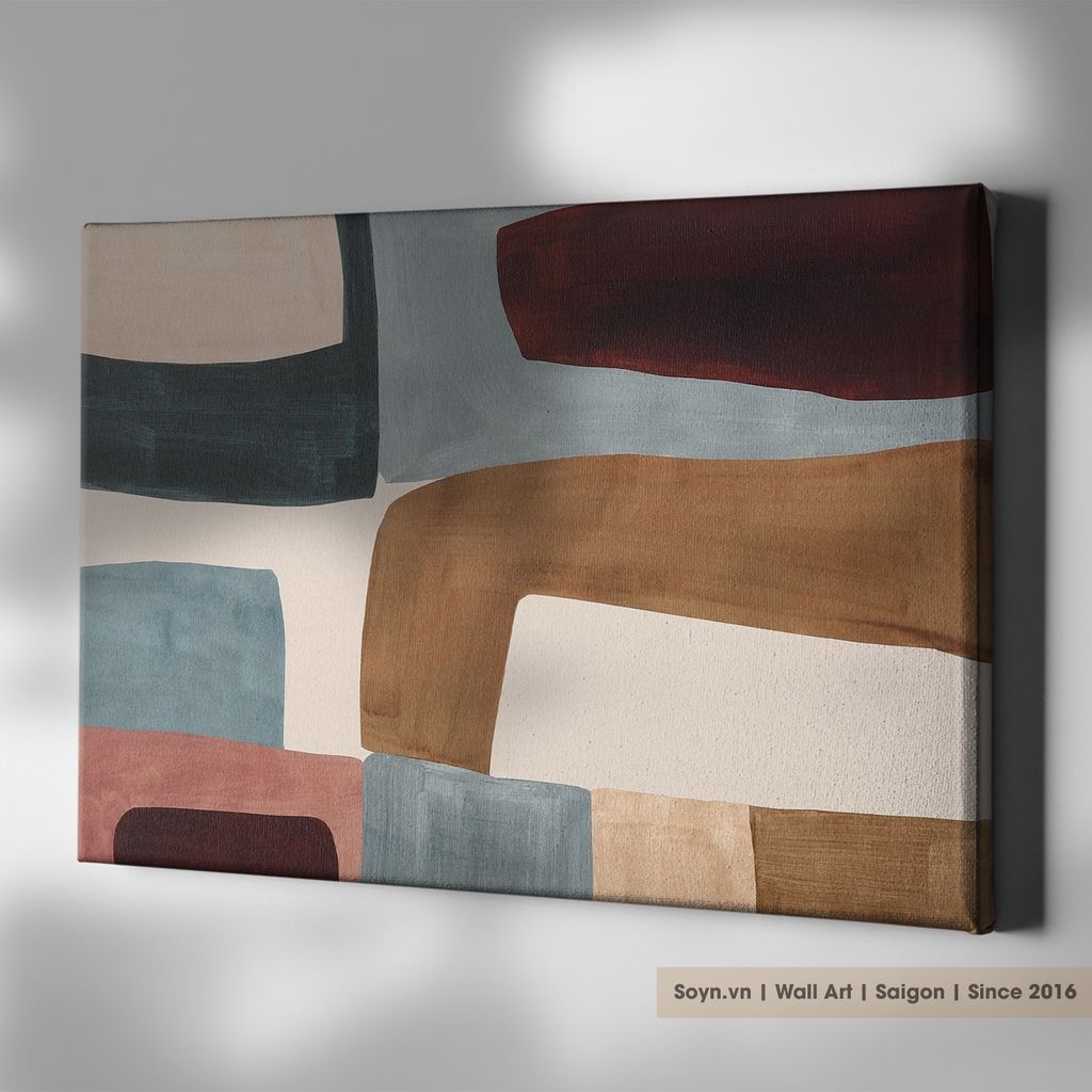 Tranh treo tường Cotton Canvas, Abstract / Trừu tượng, Tối giản, Soyn SU0351