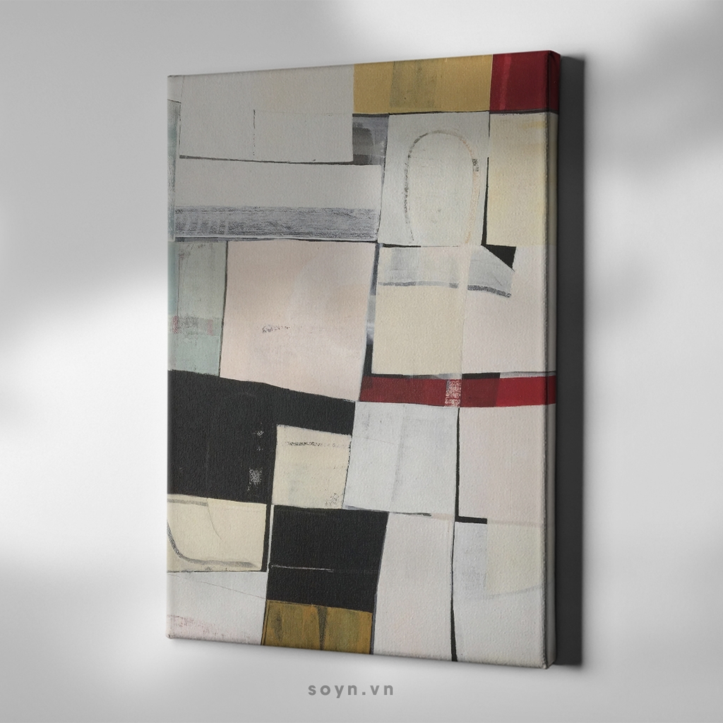 Tranh treo tường Cotton Canvas, Abstract / Trừu tượng, Tối giản, Soyn SU0375