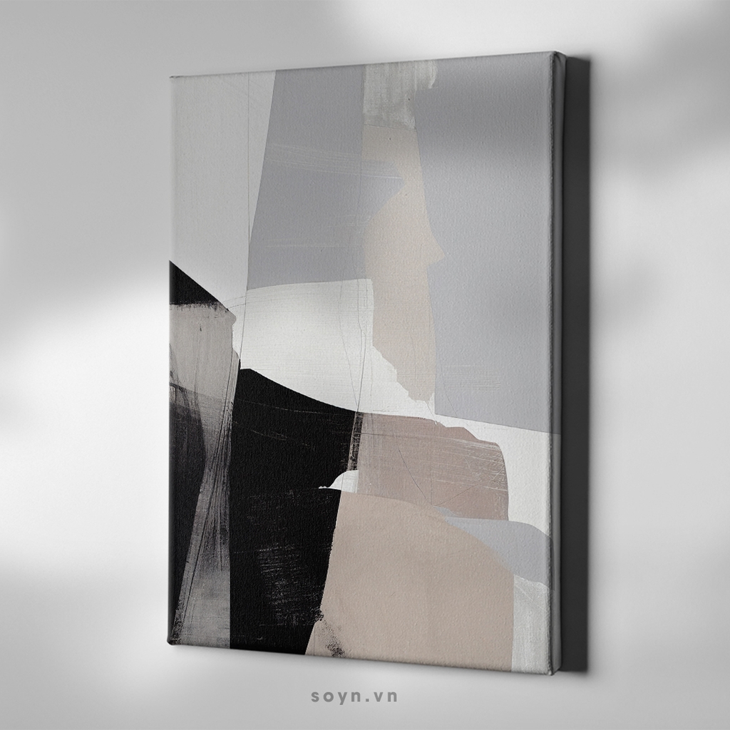 Tranh treo tường Cotton Canvas, Abstract / Trừu tượng, Tối giản, Soyn SU0376
