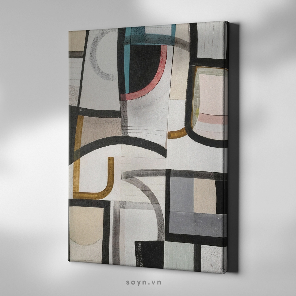 Tranh treo tường Cotton Canvas, Abstract / Trừu tượng, Tối giản, Soyn SU0380