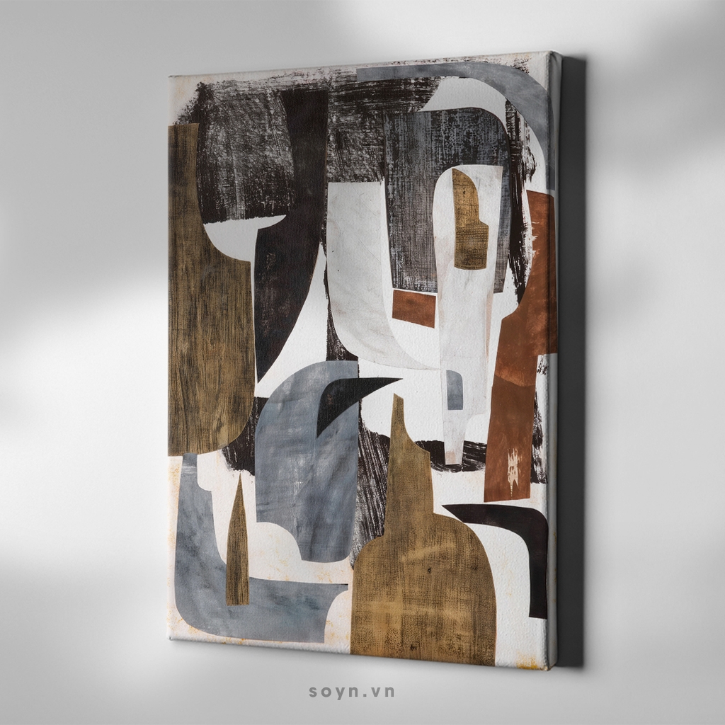 Tranh treo tường Cotton Canvas, Abstract / Trừu tượng, Tối giản, Soyn SU0383