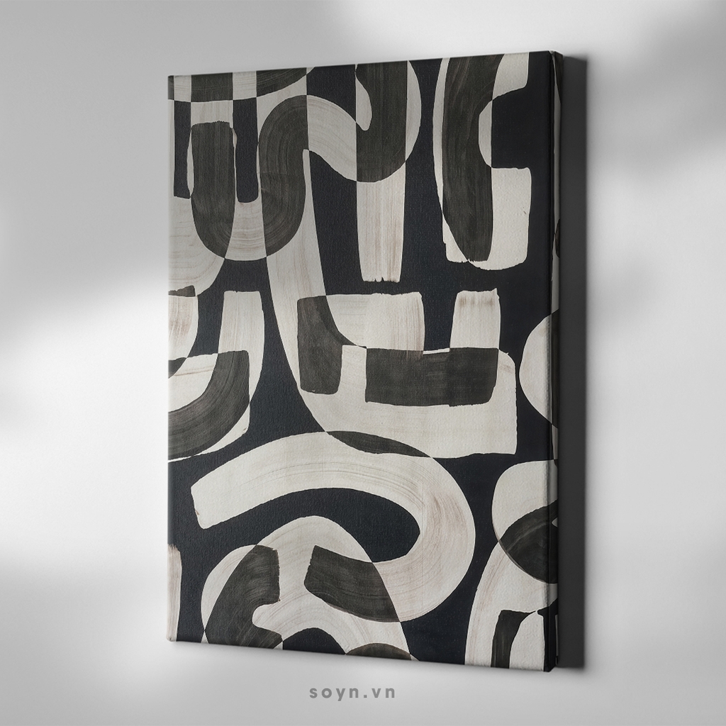 Tranh treo tường Cotton Canvas, Abstract / Trừu tượng, Tối giản, Soyn SU0384