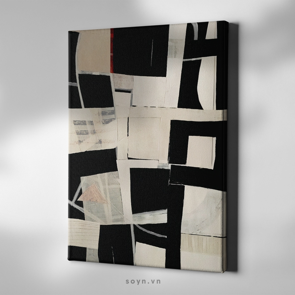 Tranh treo tường Cotton Canvas, Abstract / Trừu tượng, Tối giản, Soyn SU0385
