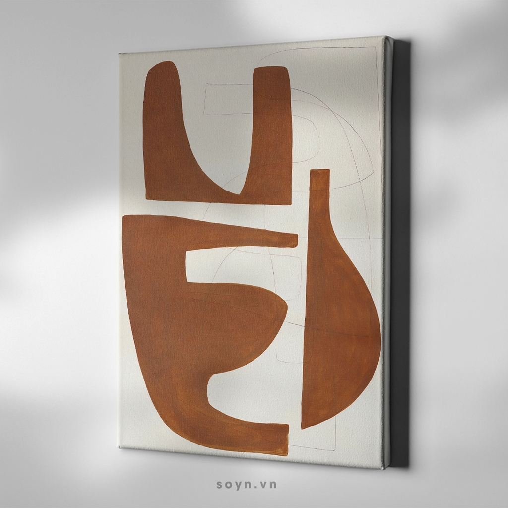 Tranh treo tường Cotton Canvas, Abstract / Trừu tượng, Tối giản, Soyn SU0389