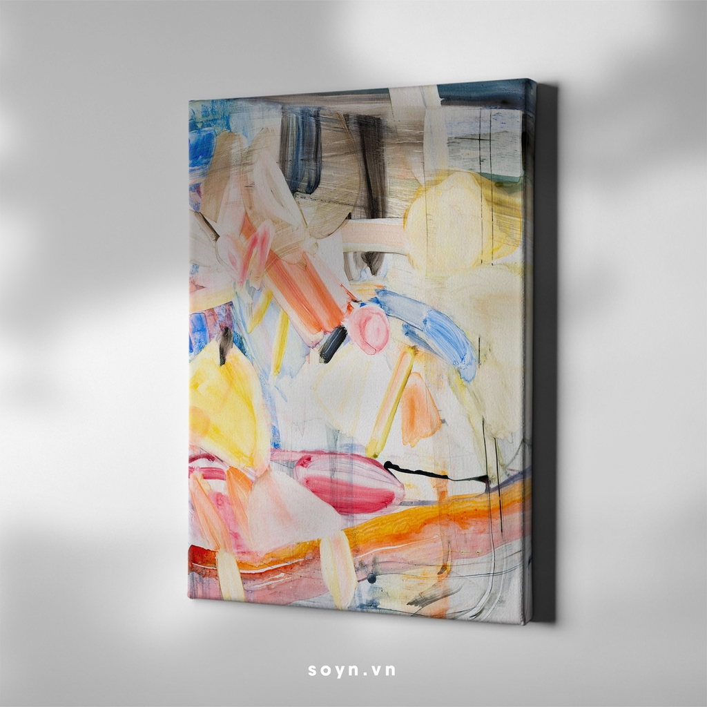 Tranh treo tường Cotton Canvas, Abstract / Trừu tượng, Tối giản, Soyn SU0442