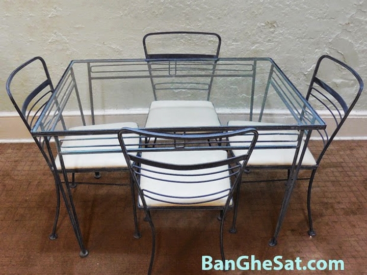 BÀN GHẾ SẮT BGS348