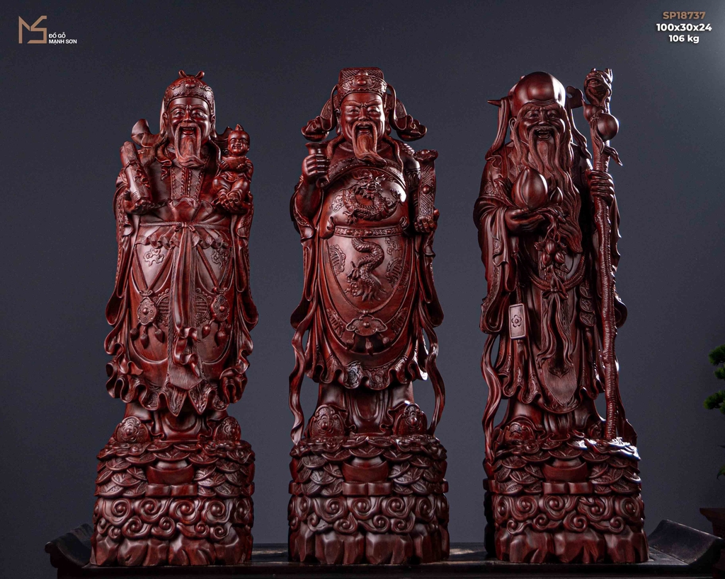 Tượng Tam Đa tử đàn