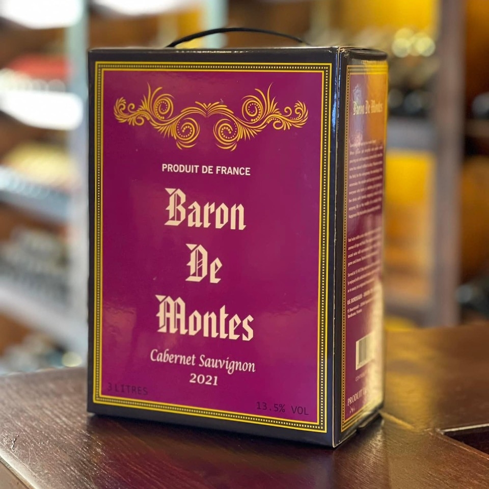 Rượu vang Baron de Montes 3L