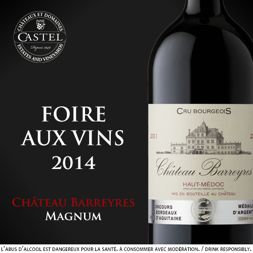 Rượu vang Pháp Chateau Barreyres Haut Medoc Cru Bourgeois Grand Vin De Bordeaux .