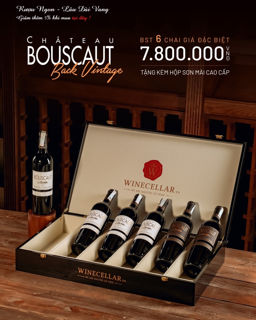 Bộ sưu tập rượu vang Château Bouscaut