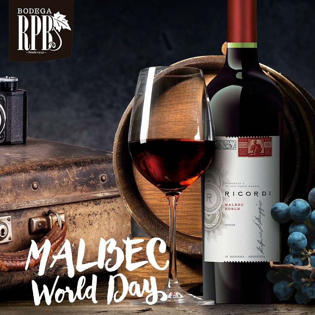 Rượu vang Argentina Ricordi Malbec Roble.