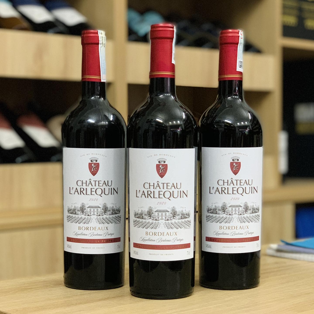 Rượu vang Chateau L'arlequin 2020.