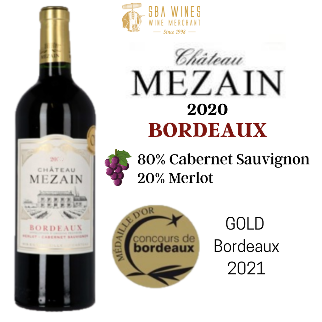 Chateau Mezain Bordeaux 2021 Merlot Cabernet Sauvignon