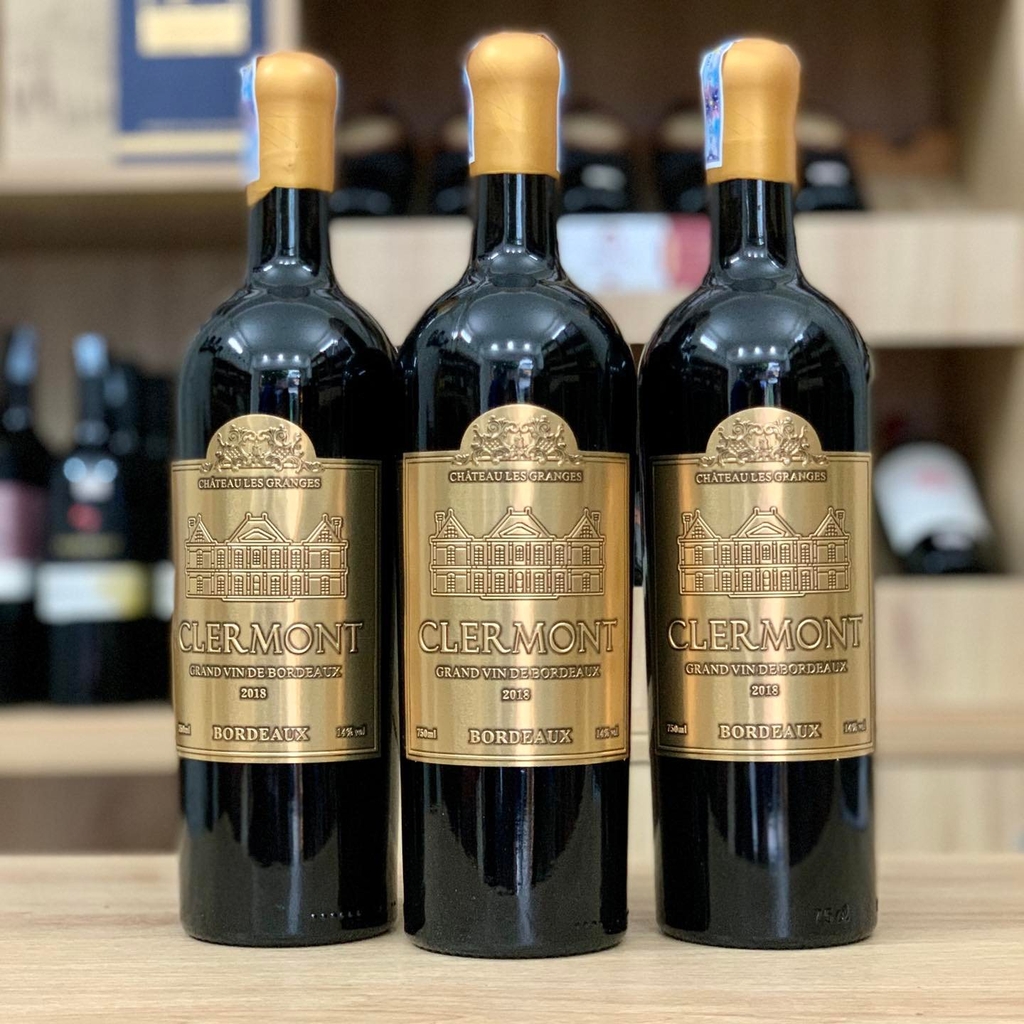 Rượu vang Clermont Bordeaux 2018.