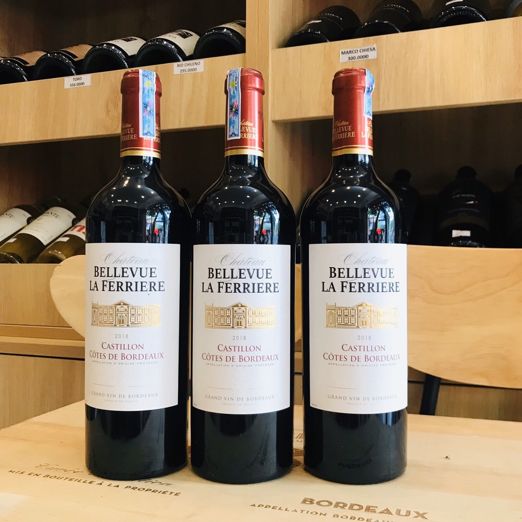 Rượu vang Pháp Chateau Bellevue La Ferriere Bordeaux.