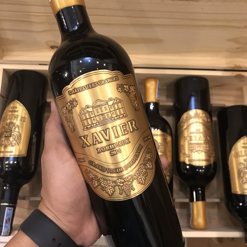 Rượu vang Pháp Xavier Bordeaux 2018.