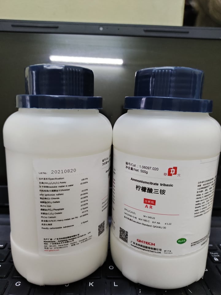 Ammonium citrate tribasic ((NH4)3C6H5O7) - JHD/Sơn đầu