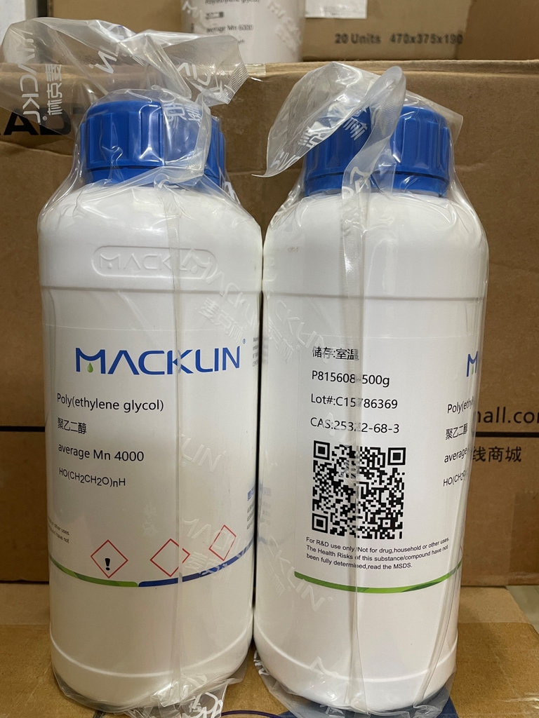 Poly(ethylene glycol) Mn 4000 HO(CH2CH2O)nH CAS: 25322-68-3