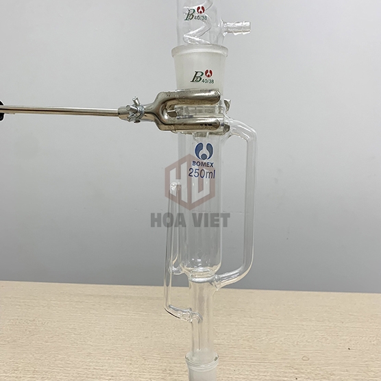 Bộ chiết Soxhlet Soắn (chiết chất béo) 250ml, 500ml