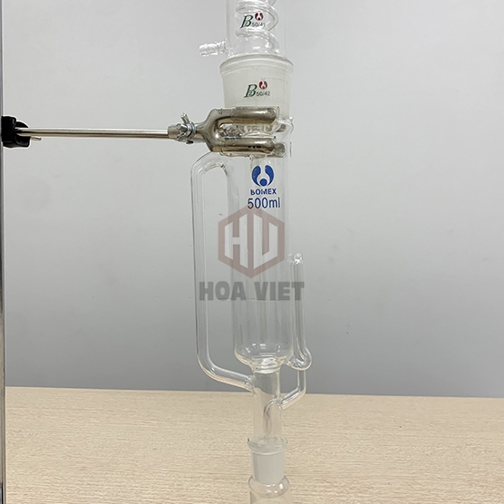 Bộ chiết Soxhlet Soắn (chiết chất béo) 250ml, 500ml