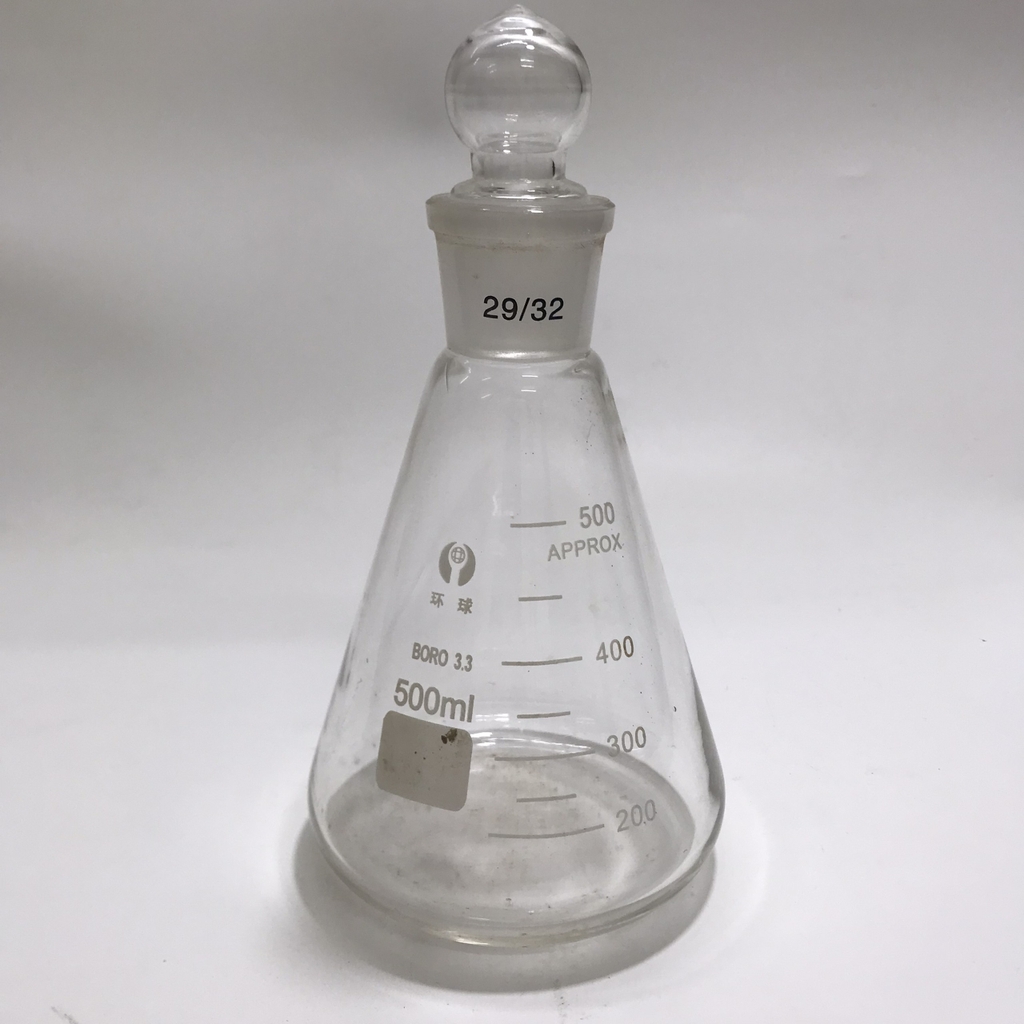 BÌNH TAM GIÁC THỦY TINH CÓ NÚT