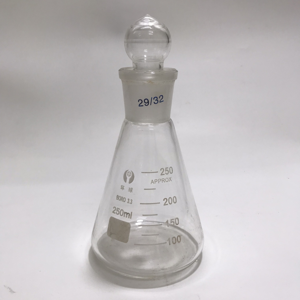 BÌNH TAM GIÁC THỦY TINH CÓ NÚT