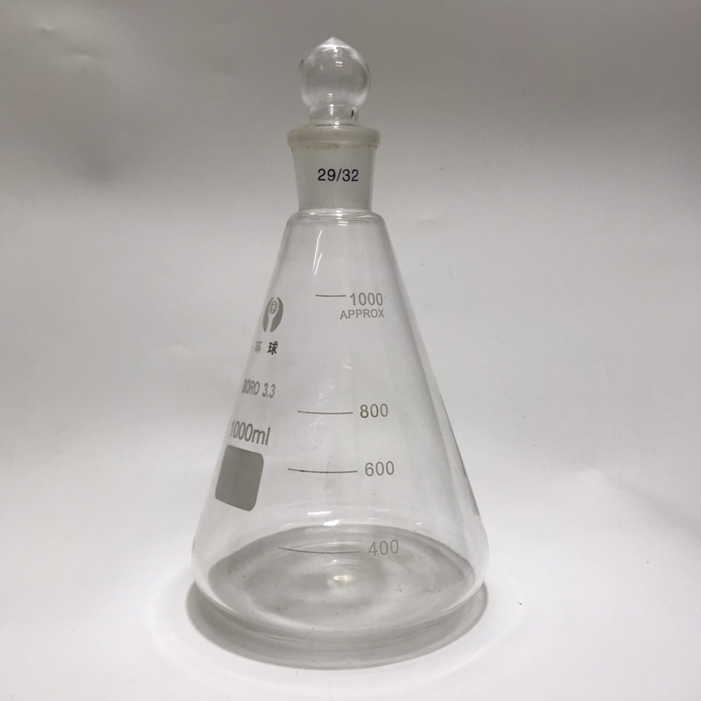 BÌNH TAM GIÁC THỦY TINH CÓ NÚT