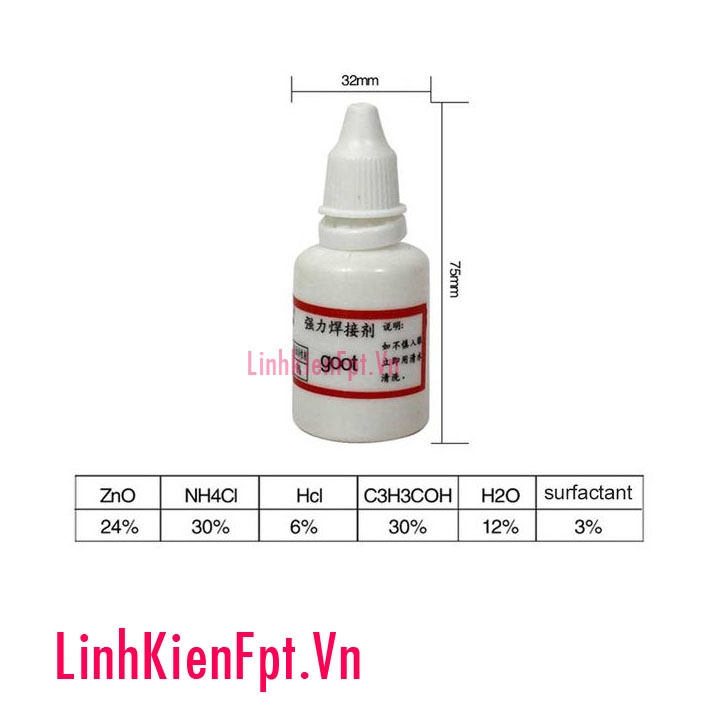 Dung Dịch Trợ Hàn GOOT 25ml đẹp