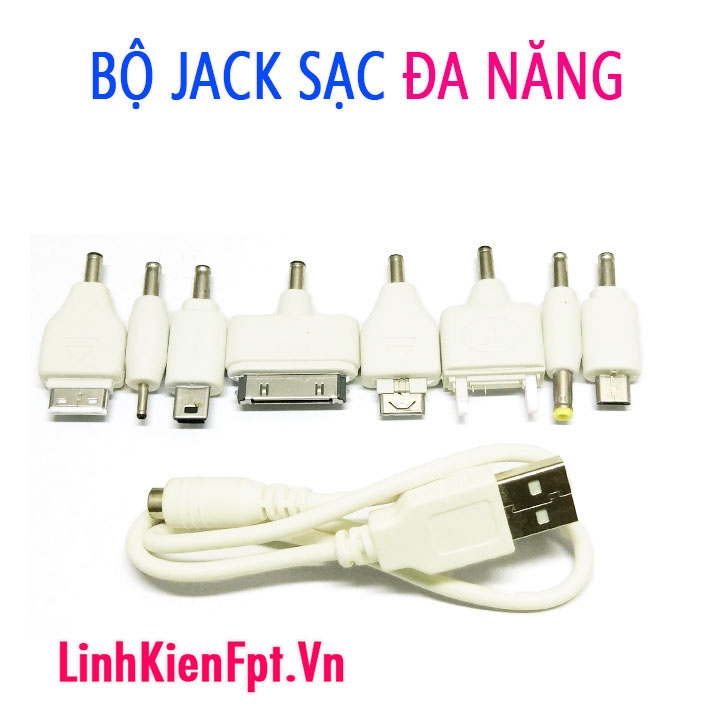 Sạc điện thoại đa năng ,jack chuyển đổi đa năng